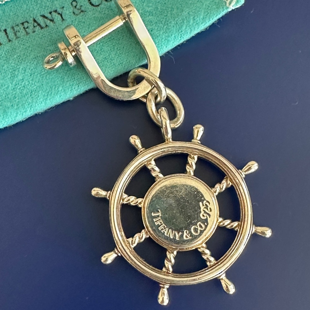 Tiffany & Co. Silver Nautical Wheel Charm - Picture 4 of 4
